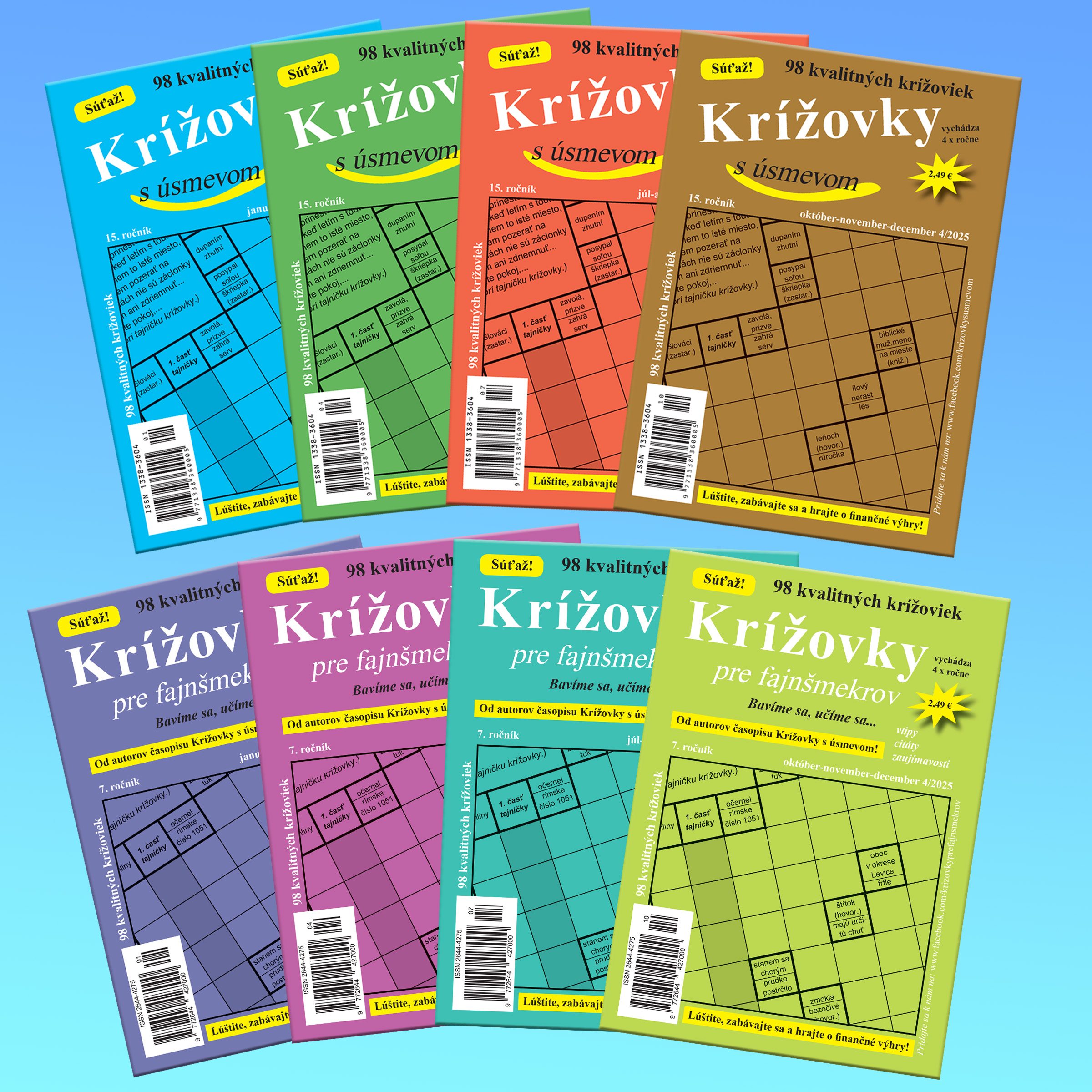 Krížovky s úsmevom a Krížovky pre fajnšmekrov